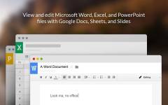 查看和编辑Microsoft Word、Excel和PowerPoint：Google文档、表格及幻灯片