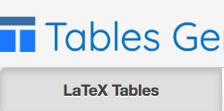 Tables Generator - 在线制作 HTML、LaTeX、Markdown源码