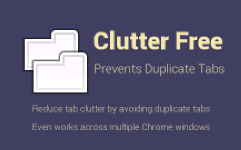 Clutter Free – 合并重复的标签页