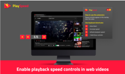 Playspeed - HTML5视频倍速播放插件