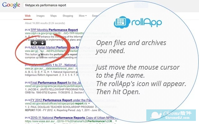 Chrome文件编辑插件：rollApp File Opener