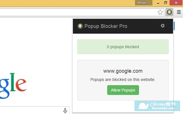 Popup Blocker Pro设置白名单