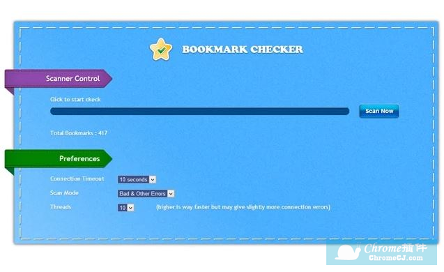 Bookmark Checker检测死链书签
